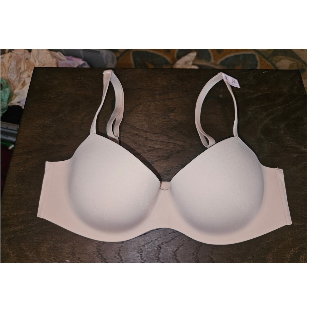 Victorias Secret Lightly Lined Balconette Bra Beige 34D ST 11288483